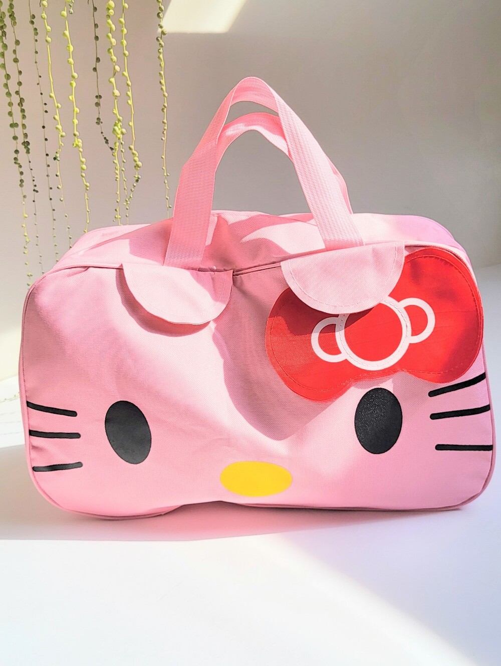 🪷3/$20🪷 New Cute Pink Kitty Large Weekend Duffle Tote Travel Bag